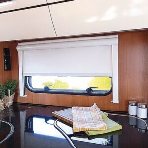 Kombi-Kassetten-Rollo REMIS REMIflair I, 940 x 658 mm Farbe Kassette creme Farbe Plissee weiß