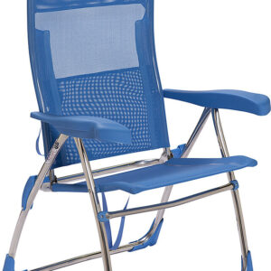 CRESPO Strandstuhl Beach Chair Nytexine Alu, Farbe blau