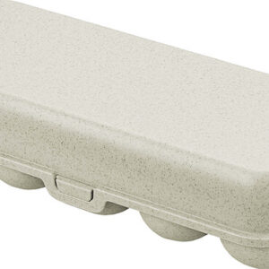 koziol Eierbox EGGS TO GO Farbe nature desert sand für 10 Eier