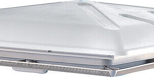 MPK Dachluke Modell 46 Ausschnittmaß 40 x 40 cm mit Moskitonetz und Rollo Farbe Rahmen beige