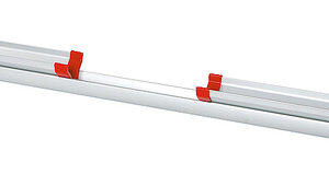 FIAMMA Fahrradschiene Rail Quick C Länge 89 - 150 cm Farbe aluminium / rot