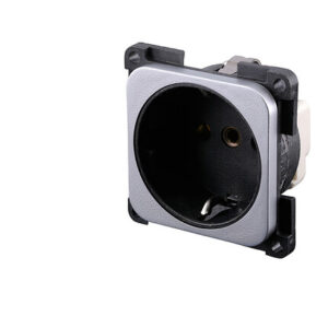 FAWO Steckdoseneinsatz Schuko Farbe schwarz 2-polig 10 / 16 A / 250 V