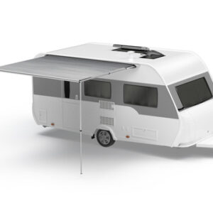 Sackmarkise FIAMMA Caravanstore Evo 450 447 x 250 cm Tuch Fb. royal grey Tasche grau