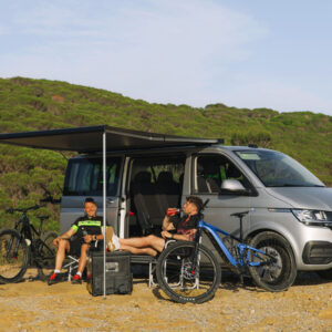 FIAMMA Dachmarkise F40 Van 210 210 x 150 cm Tuch Fb. royal grey Gehäuse Fb. deep black