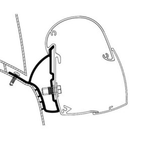 Adapter THULE passend für Hymer Car 302 Ducato H1 / 5102 für Wandmontage