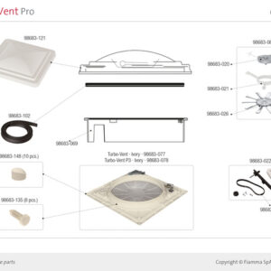 FIAMMA Riemenantrieb KIT zu Dachhaube Turbo Vent