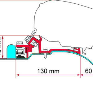 FIAMMA Adapterkit passend für Iveco Daily H2