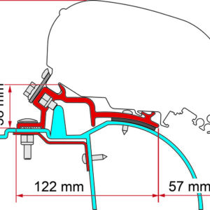 FIAMMA Adapter Kit passend für Renault Master H2