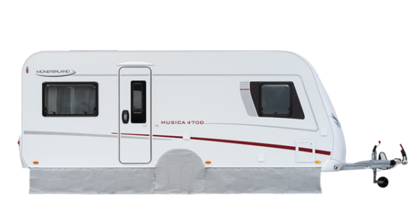 Winter-Bodenschürze 50cm Hellgrau , 50m Rolle PREIS PRO METER