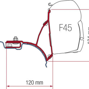 FIAMMA Adapter Kit passend für VW T5 UK Version