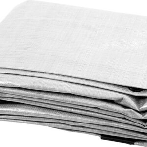 BRUNNER Schutzplane 300 x 400 cm Farbe alu / weiß