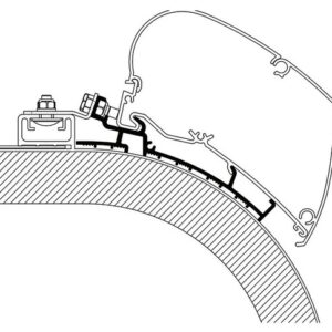 THULE Adapter 4,50 m passend für Rapido Omnistor Serie 6/9