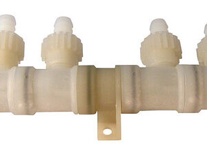 Comet Verteiler mit 4 Abgängen komplett mit Mutter und Befestigungsfuss frostsicher