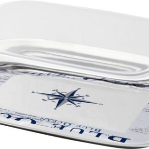 BRUNNER Butterdose Melamin Farbe blue ocean