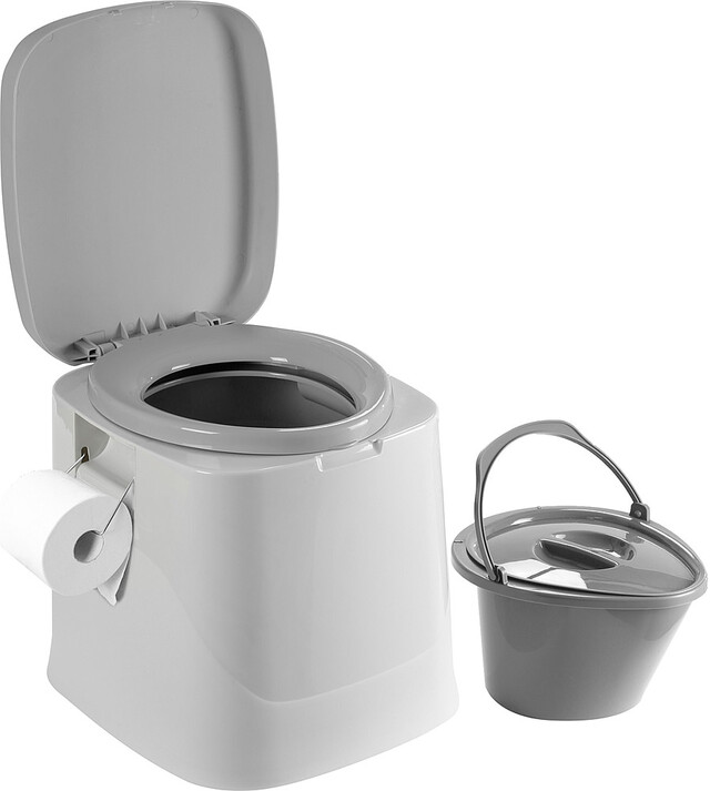 BRUNNER Eimertoilette Optiloo Farbe grau