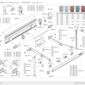 FIAMMA Gehäuse F45S 300 Polar White