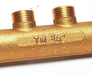 LILIE Frischwasserverteiler 4 Abgänge, Messing