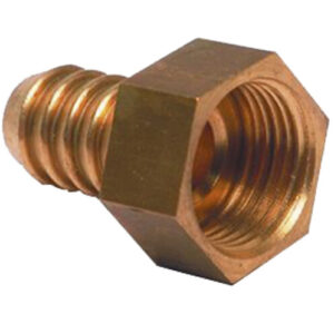 LILIE Messing-Tülle gerade 1 / 2 Zoll x 12 mm für flexible 12 mm Schläuche