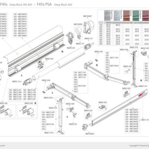 FIAMMA Gehäuse F45 S 300 Deep Black
