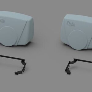 FIAMMA Kit obere Abdeckung grau 2 stk