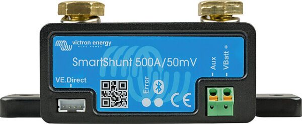Shunt Victron Smartshunt 500 A / 50 mV, 6,5 - 70 VDC bluetooth