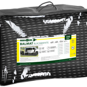 BRUNNER Zeltteppich Balmat 250 x 450 cm Farbe schwarz/weiß