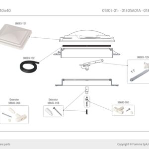 FIAMMA Verlängerungsset inkl. Drehknauf