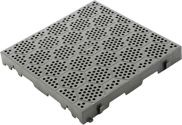 Bodenplatte BRUNNER Deck-Fit 38,5 x 5,5 x 38,5 cm Farbe grau – Bild 2