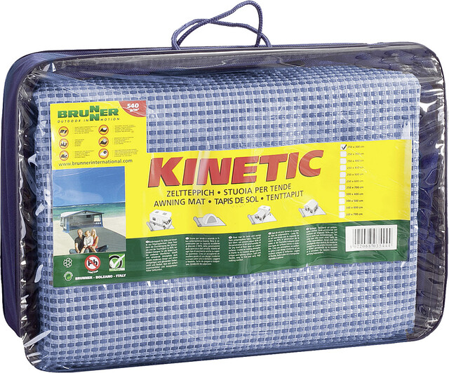 BRUNNER Vorzeltteppich Kinetic 600, 500 x 250 cm Farbe grau – Bild 2