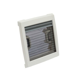 Dachhaube MPK VisionVent S pro 27 P Ausschnitt 28 x 28 cm Farbe cremeweiß Farbe rauchglas