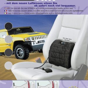 Rückenkissen Sitback Air Farbe schwarz