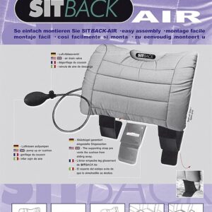 Rückenkissen Sitback Air Farbe schwarz