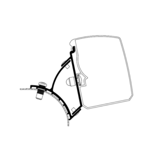 THULE Adapter zu Wandmarkise Omnistor 3200 VW T5/T6 Minivan Fixed (LHD)
