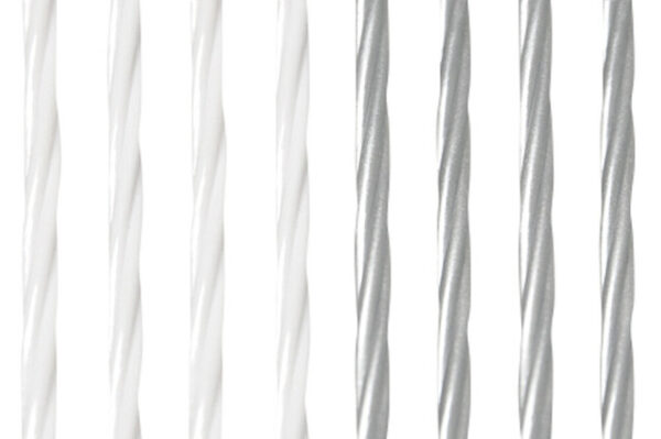 Türvorhang Arisol Rain 100 x 220 cm Farbe weiß/ silber – Bild 2