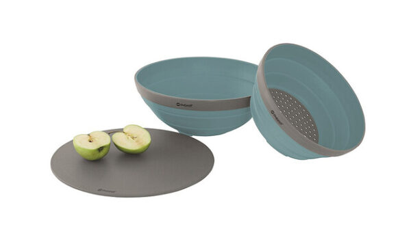 Set Schüssel und Sieb Outwell Collaps faltbar Farbe classic blue – Bild 3