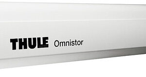 THULE Wandmarkise Omnistor 5200 450 x 250 cm Tuch Fb. mystic grey Gehäuse Fb. weiß
