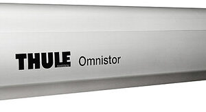 THULE Wandmarkise Omnistor 5200 400 x 250 cm Tuch Fb. mystic grey Gehäuse Fb. silber