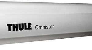 THULE Wandmarkise Omnistor 5200 450 x 250 cm Tuch Fb. mystic grey Gehäuse Fb. silber