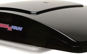 MAXXAIR Dachhaube Maxxfan Deluxe mit Lüfter und Regenschutz, elektr. Öffnung Farbe smoke