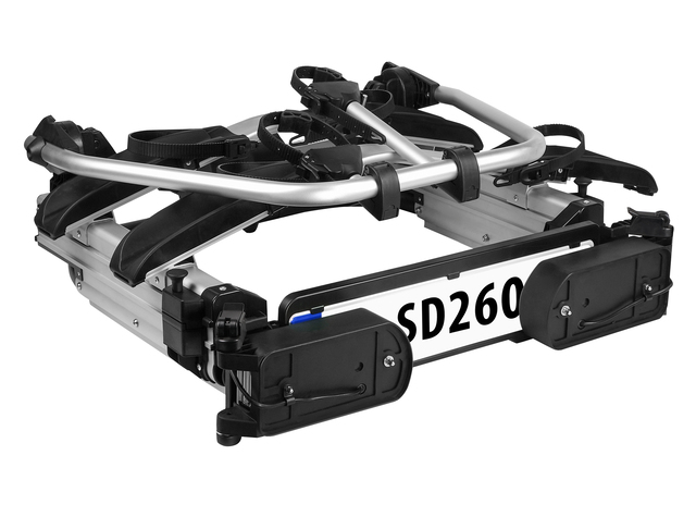 EUFAB Fahrradträger Flügeltür- kupplungsträger SD260 Traglast 60 kg, 2 Fahrräder – Bild 3