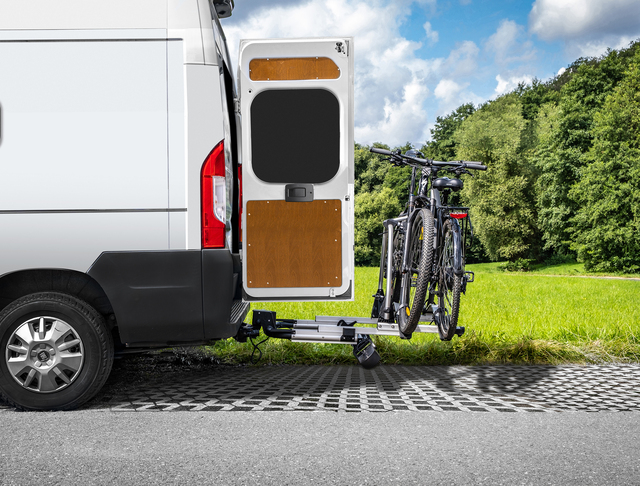 EUFAB Fahrradträger Flügeltür- kupplungsträger SD260 Traglast 60 kg, 2 Fahrräder – Bild 12