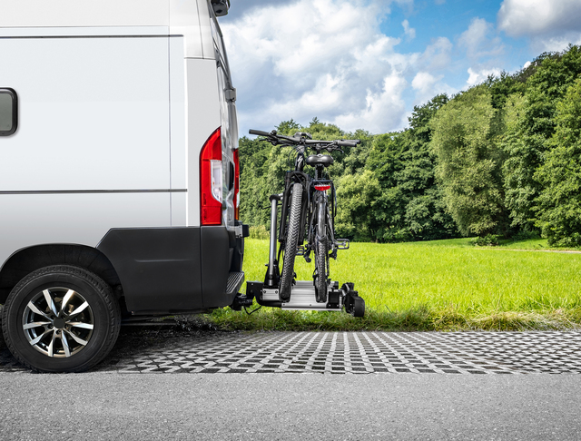 EUFAB Fahrradträger Flügeltür- kupplungsträger SD260 Traglast 60 kg, 2 Fahrräder – Bild 13