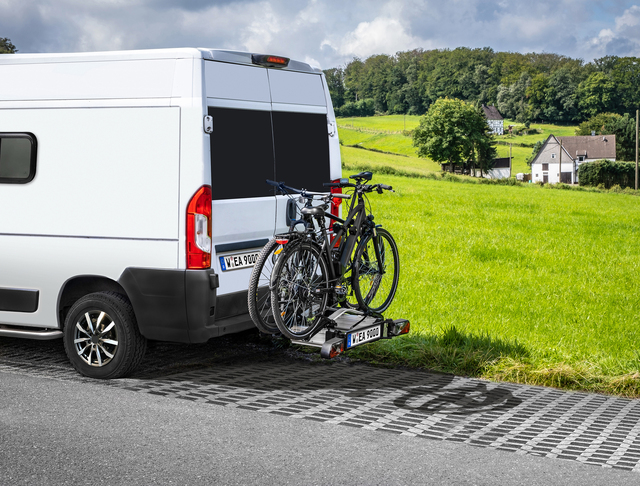 EUFAB Fahrradträger Flügeltür- kupplungsträger SD260 Traglast 60 kg, 2 Fahrräder – Bild 16