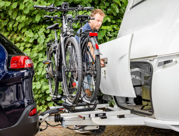 Deichselfahrradträger LAS BC260 Farbe silber – Bild 5