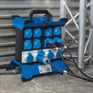 Mobiler Stromverteiler AS SCHWABE Stecky Duo 5 mit powerlight Spannungsanzeige