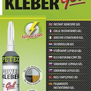 PETEC Sekundenkleber Power Kleber Gel Inhalt 20 g