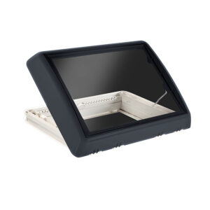 DOMETIC Dachhaube Midi Heki FL, Bügel mit Zwangsbelüftung Farbe grau