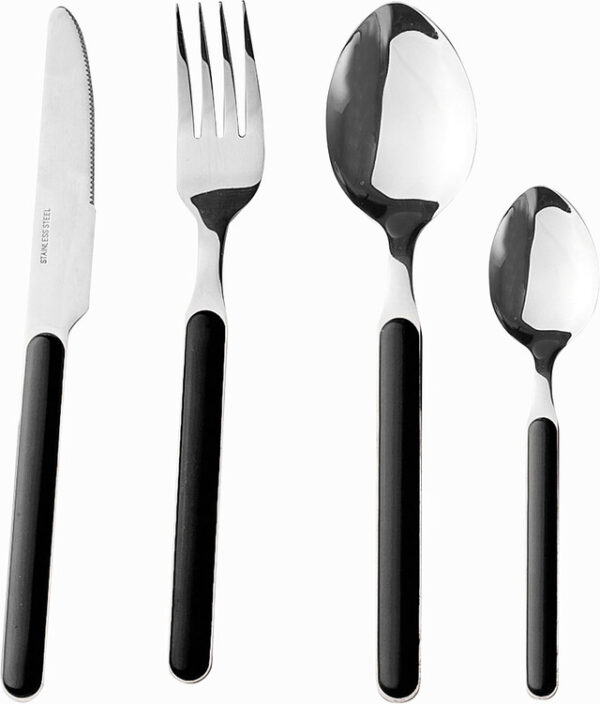 Besteckset BRUNNER Delice 16-tlg. Fb. schwarz – Bild 2