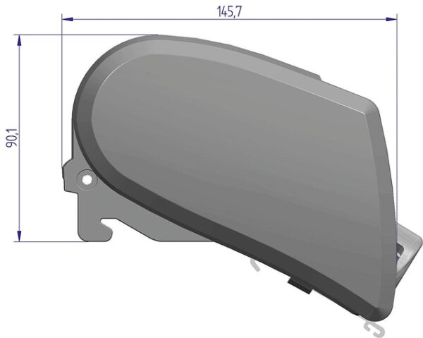 Dachmarkise Thule Omnistor 6300 425 x 250 cm Tuch Fb. saphir blau Gehäuse Fb. weiß – Bild 5