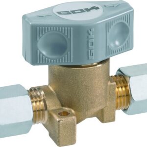 GOK Drehgriff-SSV PS 16bar beidseitig RVS8 mit Befestigungskonsole